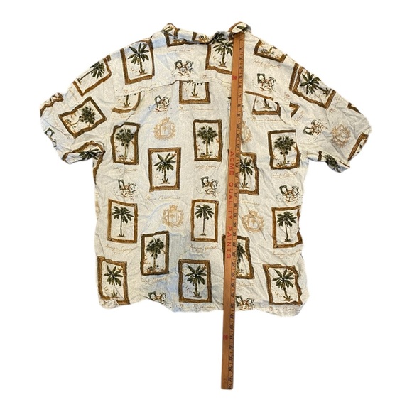Calypso Joe XXL Shirt Palm Trees Button Down Tropical - Picture 3 of 4